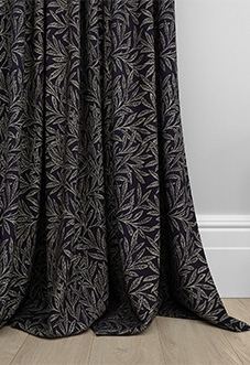 William Morris At Home Willow, Woven Indigo - Made to Measure Curtains